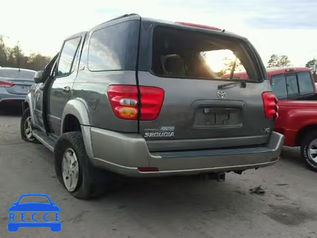 2003 TOYOTA SEQUOIA SR 5TDZT34A93S152220 зображення 2