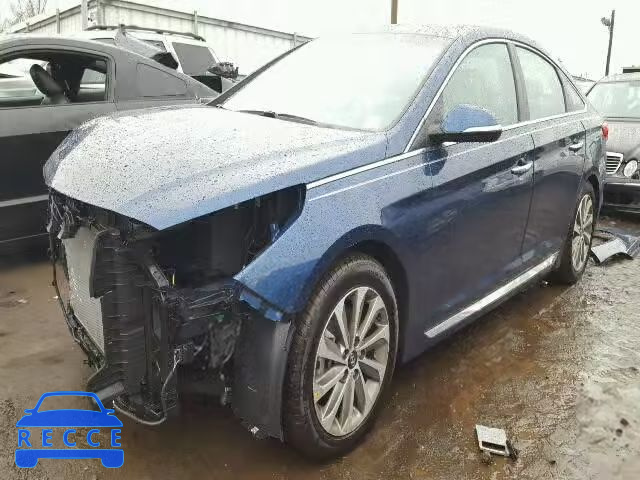 2016 HYUNDAI SONATA SPO 5NPE34AF0GH381904 image 1