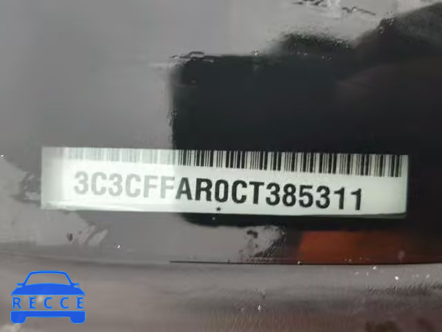 2012 FIAT 500 POP 3C3CFFAR0CT385311 зображення 9
