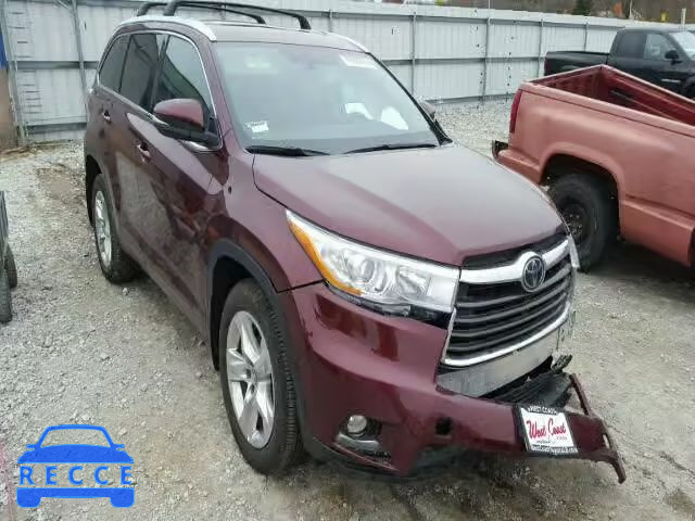 2016 TOYOTA HIGHLANDER 5TDDKRFH0GS347042 зображення 0