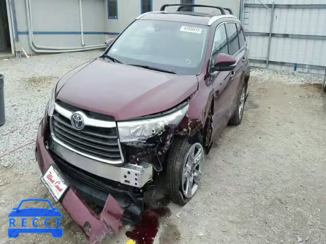 2016 TOYOTA HIGHLANDER 5TDDKRFH0GS347042 зображення 1