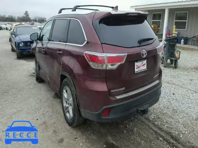 2016 TOYOTA HIGHLANDER 5TDDKRFH0GS347042 зображення 2