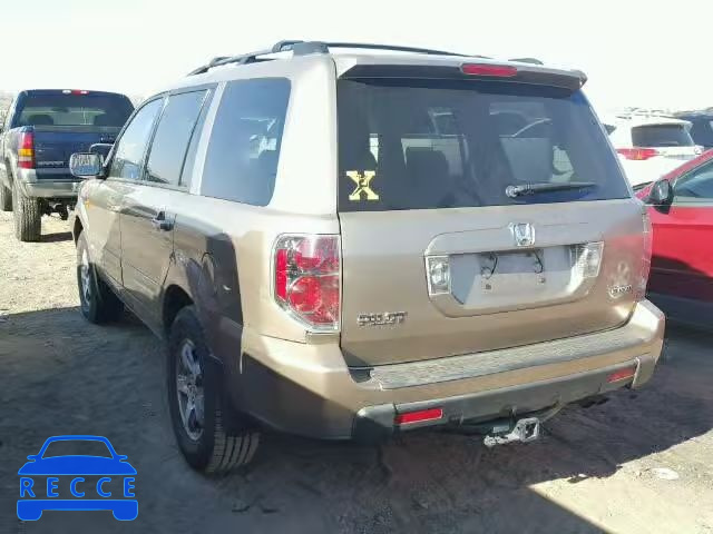 2006 HONDA PILOT EX 2HKYF18606H525619 image 2