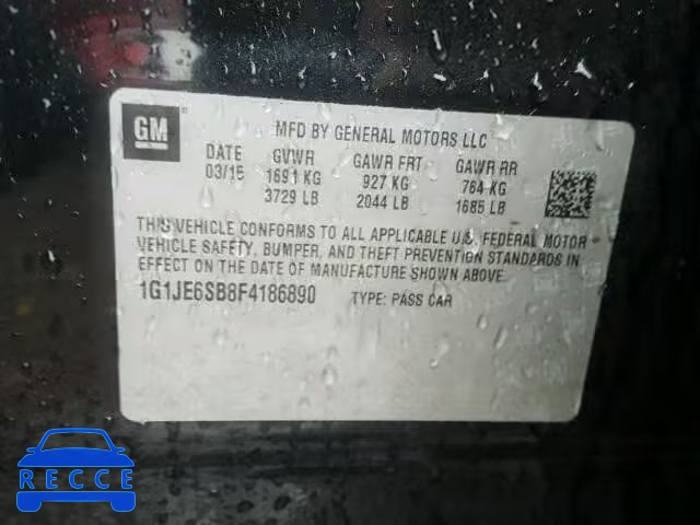 2015 CHEVROLET SONIC LTZ 1G1JE6SB8F4186890 image 9