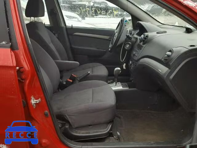 2009 CHEVROLET AVEO LS/LT KL1TD56E89B343892 image 4