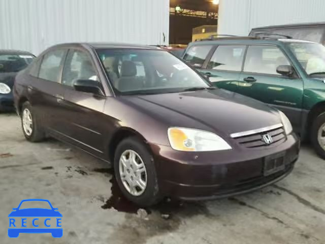 2001 HONDA CIVIC LX 2HGES16571H594657 зображення 0