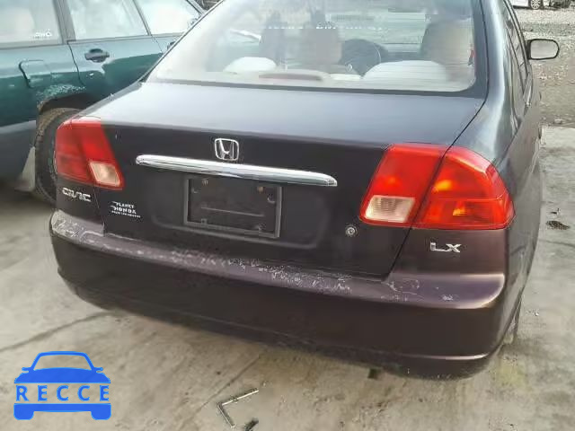 2001 HONDA CIVIC LX 2HGES16571H594657 зображення 9