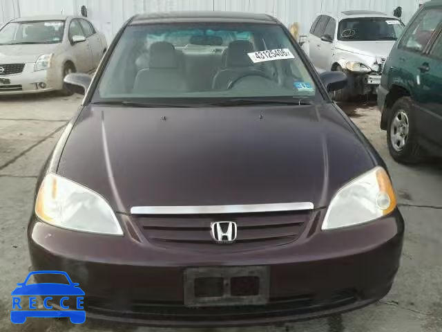 2001 HONDA CIVIC LX 2HGES16571H594657 зображення 8