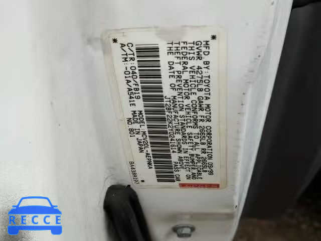 2000 TOYOTA CAMRY CE/L JT2BF22K2Y0241614 image 9