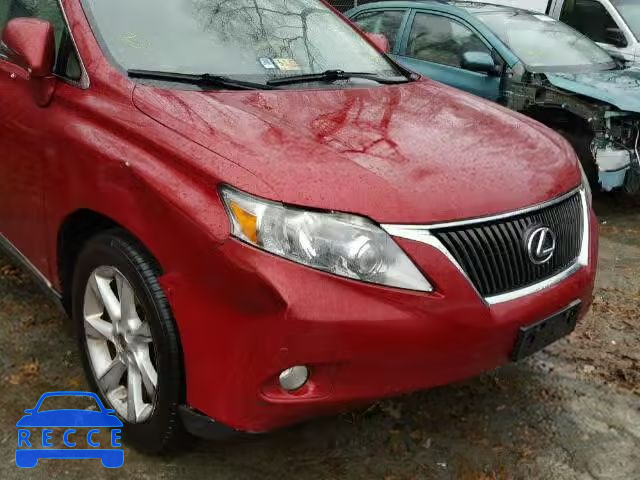 2010 LEXUS RX 350 2T2BK1BA7AC053912 Bild 9