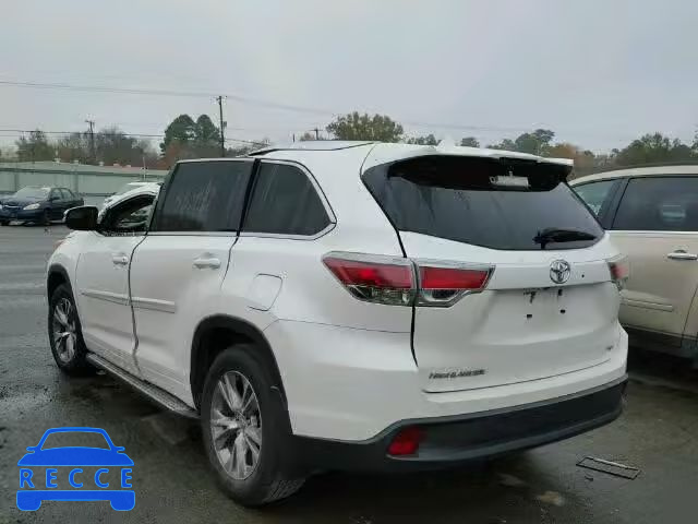 2014 TOYOTA HIGHLANDER 5TDKKRFH3ES017609 Bild 2
