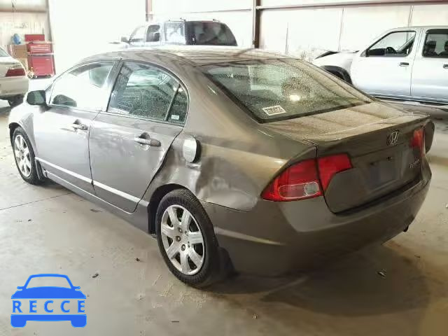 2008 HONDA CIVIC LX 2HGFA16568H334347 зображення 2