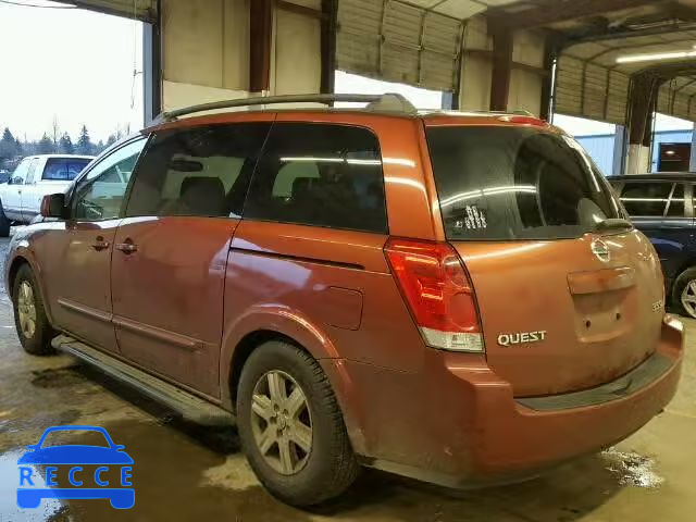 2004 NISSAN QUEST S/SE 5N1BV28U74N329778 image 2