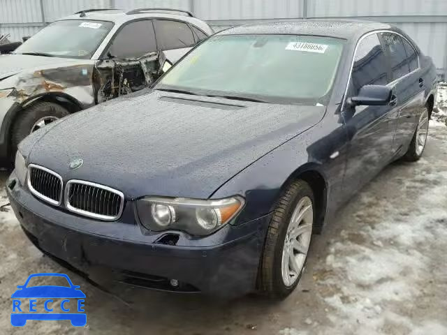2002 BMW 745I WBAGL63402DP56637 зображення 1