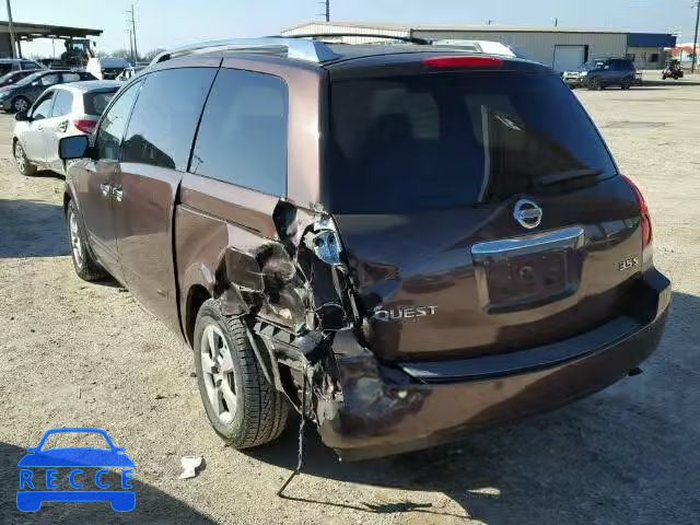 2007 NISSAN QUEST S/SE 5N1BV28U67N124179 Bild 2