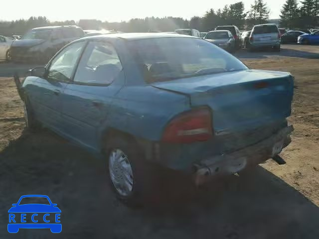 1997 DODGE NEON HIGHL 3B3ES47CXVT512822 зображення 2