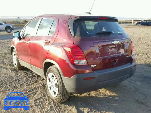 2016 CHEVROLET TRAX LS 3GNCJKSB5GL247183 image 2