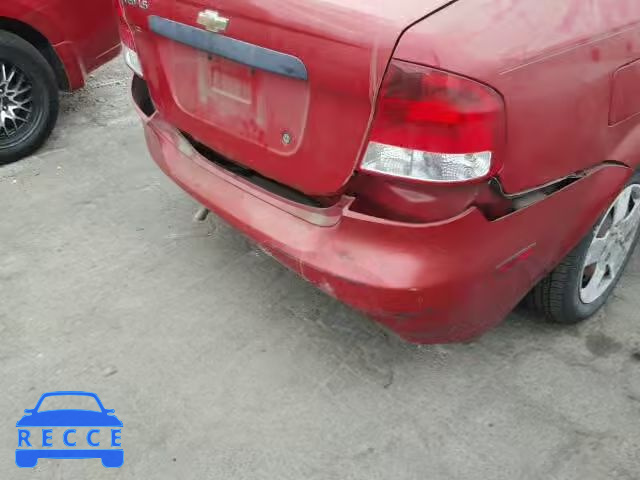 2006 CHEVROLET AVEO/LS KL1TD56696B587829 зображення 8