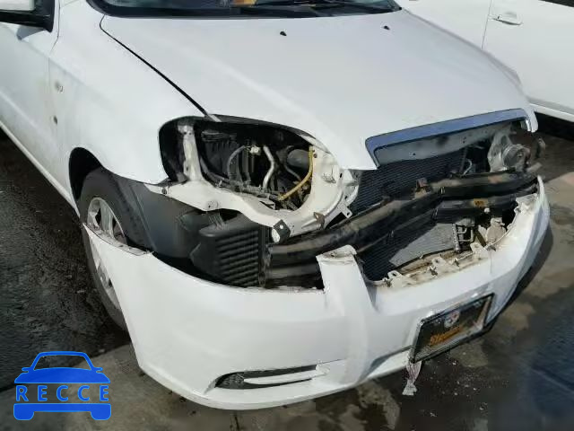 2007 CHEVROLET AVEO/LS KL1TD56677B066125 зображення 9