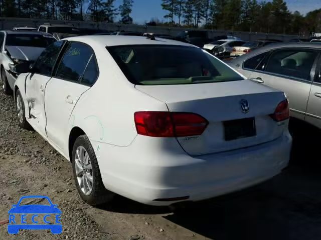 2011 VOLKSWAGEN JETTA SE 3VWDX7AJ6BM035975 image 2