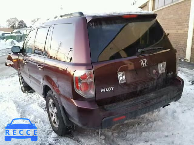 2007 HONDA PILOT EXL 2HKYF18727H515295 image 2