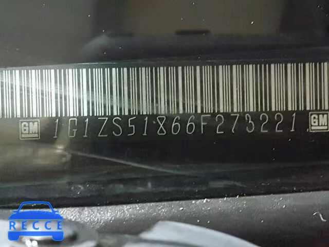 2006 CHEVROLET MALIBU LS 1G1ZS51866F273221 image 9