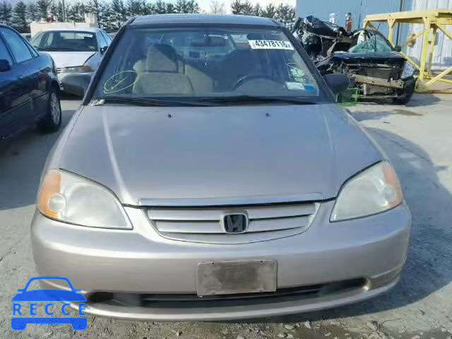 2001 HONDA CIVIC LX 2HGES16571H601719 зображення 9