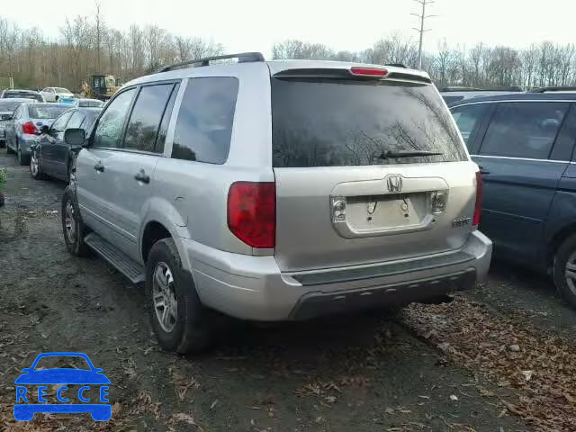 2005 HONDA PILOT EX 5FNYF18435B051225 image 2