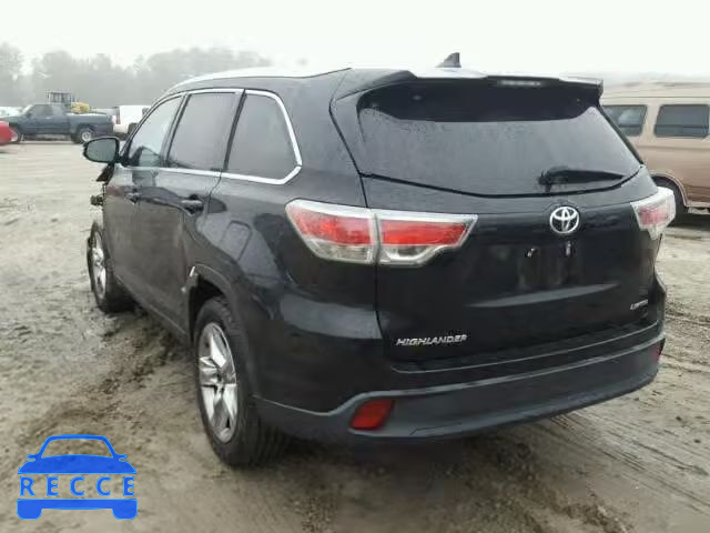 2014 TOYOTA HIGHLANDER 5TDYKRFH3ES006975 зображення 2