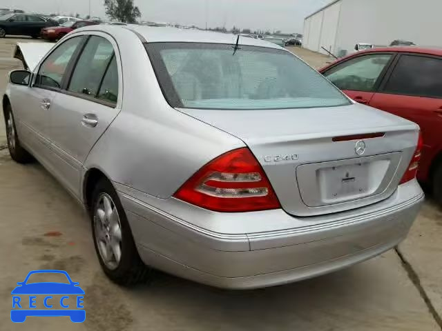 2003 MERCEDES-BENZ C240 WDBRF61J93F304153 зображення 2