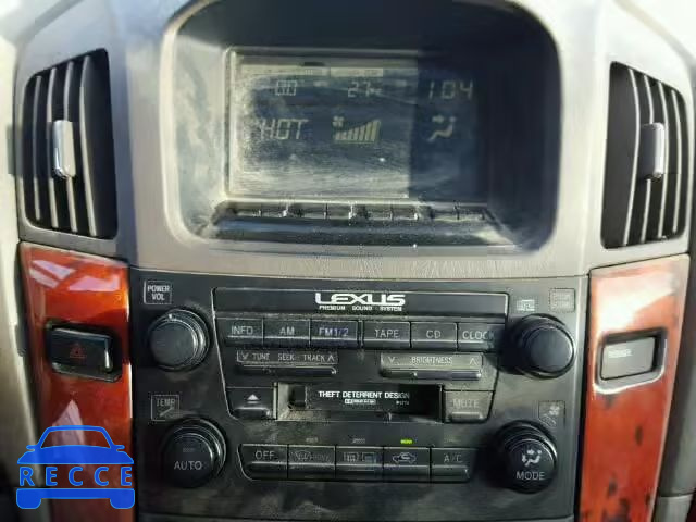 2001 LEXUS RX 300 JTJHF10U910201078 image 8