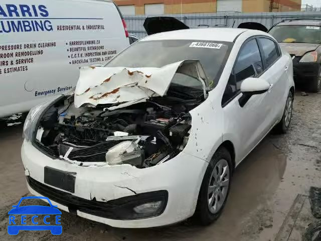 2013 KIA RIO LX KNADM4A34D6137612 зображення 1