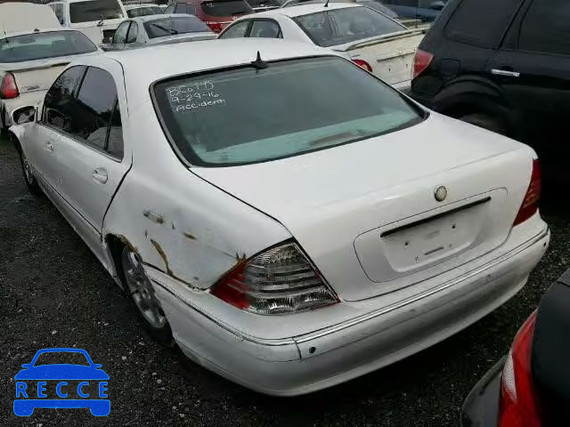 2001 MERCEDES-BENZ S430 WDBNG70J91A218290 image 2