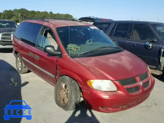 2003 DODGE CARAVAN SE 1D8GP25R83B332484 image 0