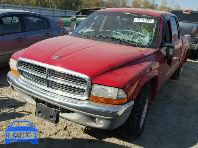 2002 DODGE DAKOTA QUA 1B7HL48N02S502922 зображення 1