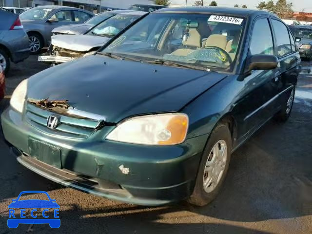 2001 HONDA CIVIC LX 2HGES16561H539231 image 1
