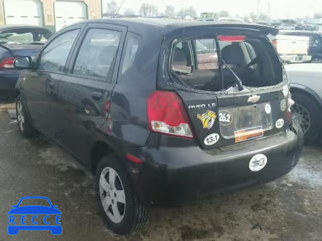 2006 CHEVROLET AVEO/LS KL1TD666X6B667310 зображення 2