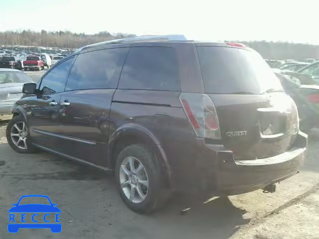 2007 NISSAN QUEST S/SE 5N1BV28U97N106047 image 2