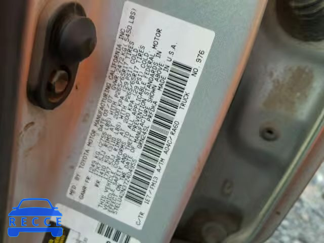 2007 TOYOTA TACOMA DOU 5TELU42N37Z404955 image 9