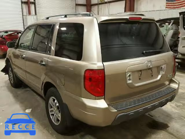 2005 HONDA PILOT EXL 5FNYF18585B040598 image 2