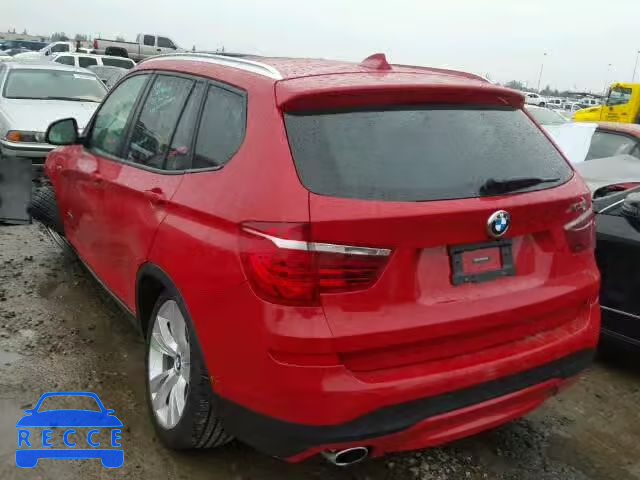 2016 BMW X3 XDRIVE 5UXWY3C53G0N87301 image 2