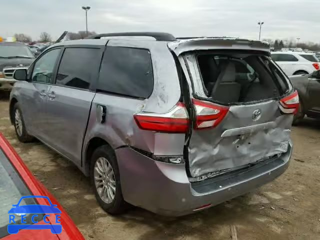 2015 TOYOTA SIENNA XLE 5TDYK3DC2FS633558 image 2