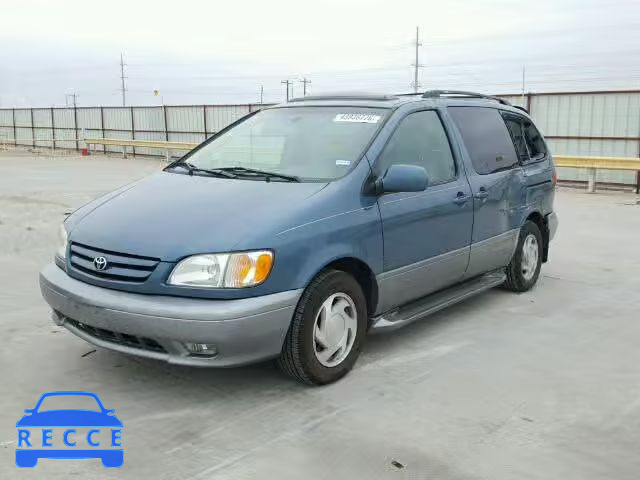 2002 TOYOTA SIENNA LE/ 4T3ZF13C72U445013 зображення 1