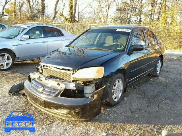 2002 HONDA CIVIC LX 1HGES16582L080420 image 1
