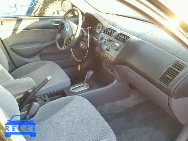 2002 HONDA CIVIC LX 1HGES16582L080420 зображення 4