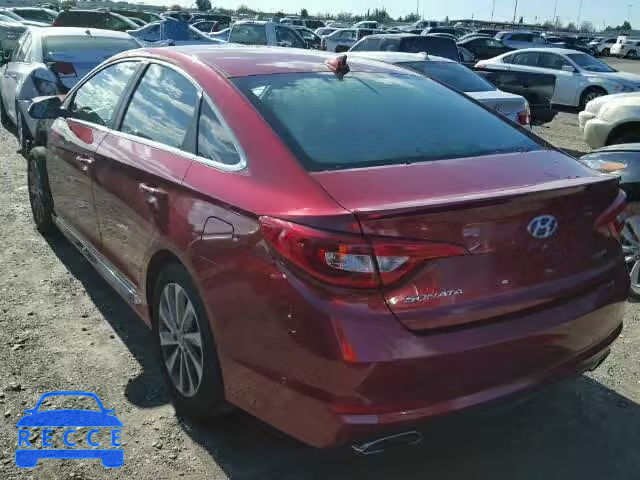 2016 HYUNDAI SONATA SPO 5NPE34AF9GH318753 image 2