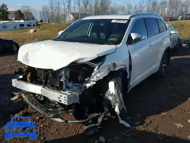 2016 TOYOTA HIGHLANDER 5TDJKRFH6GS346948 зображення 1
