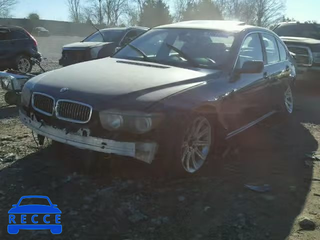 2002 BMW 745I WBAGL63472DP55243 image 1