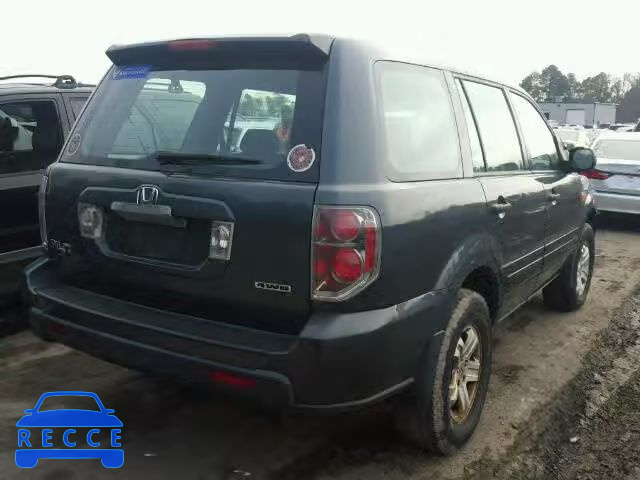 2006 HONDA PILOT LX 2HKYF18176H563207 зображення 3