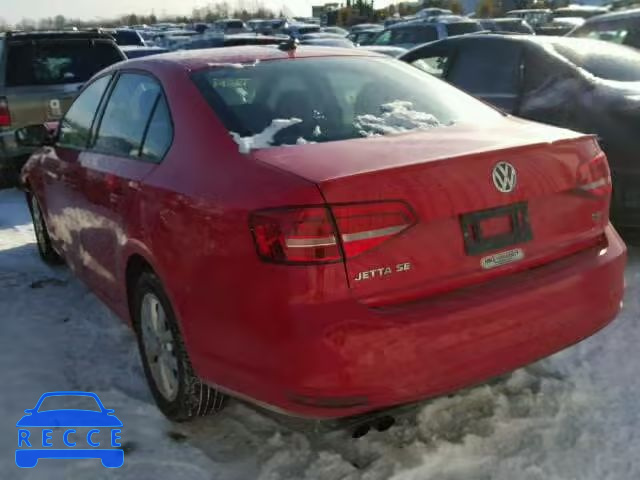 2015 VOLKSWAGEN JETTA SE 3VWD17AJ8FM317641 image 2